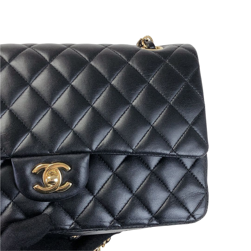 Classic Flap Black Medium Lambskin GHW