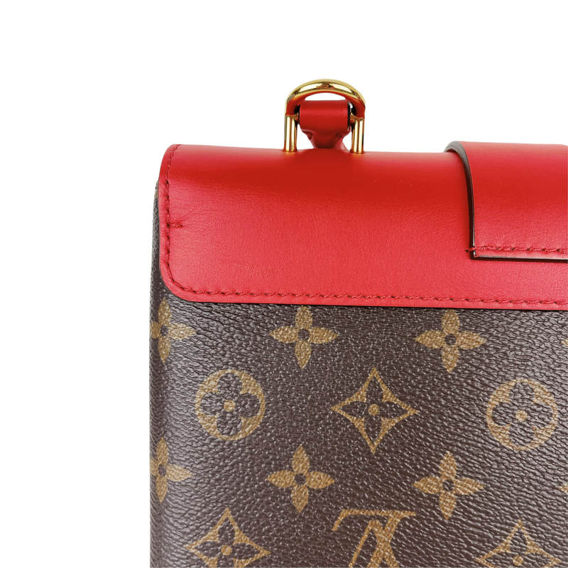 Louis Vuitton Locky Monogram BB Coquelicot in Coated Canvas