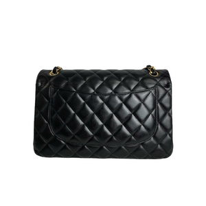 Jumbo Classic Double Flap Lambskin Black GHW