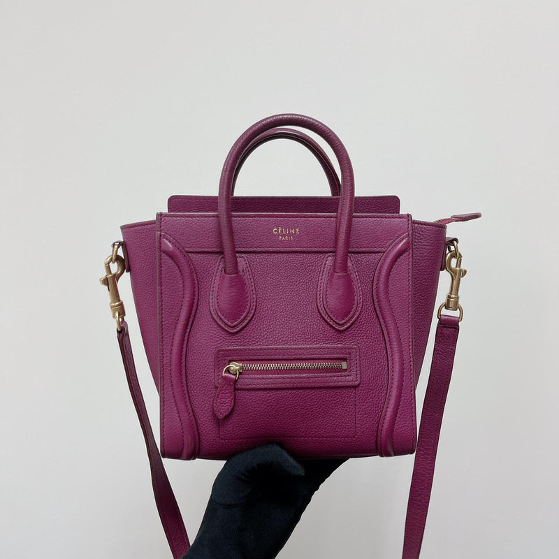 Nano Luggage Tote Purple GHW