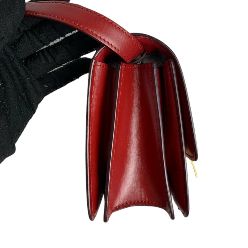 Classic Box Mini Smooth Calfskin Red GHW