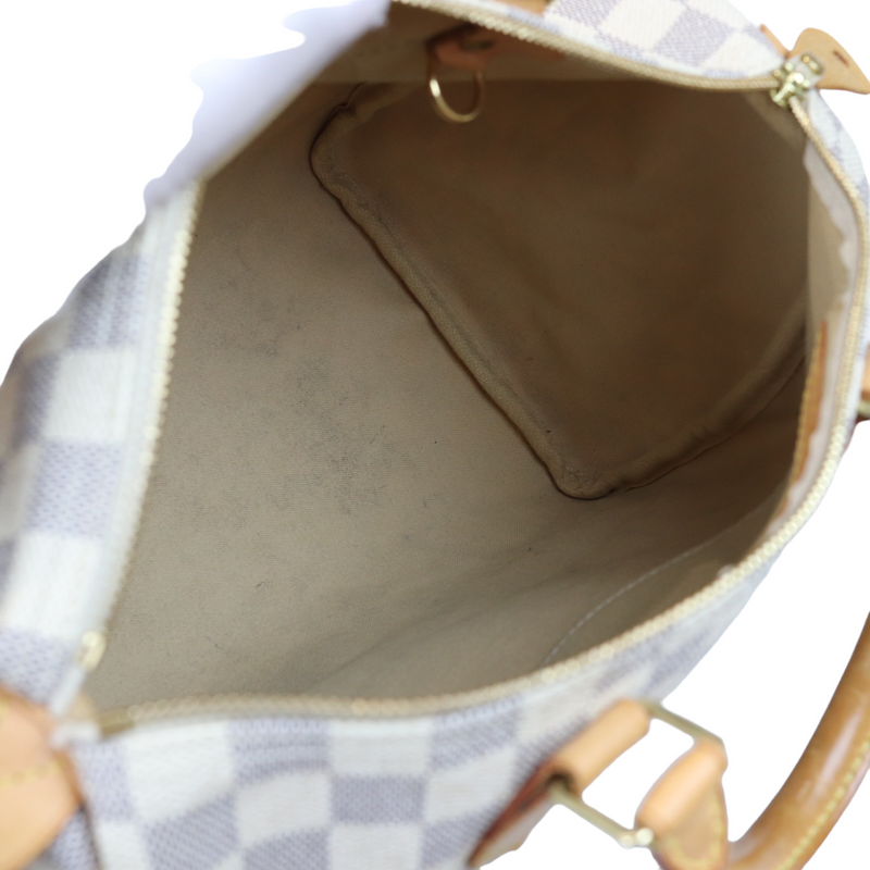 Louis Vuitton Vintage - Damier Azur Speedy 30 - White Blue - Leather  Handbag - Luxury High Quality - Avvenice