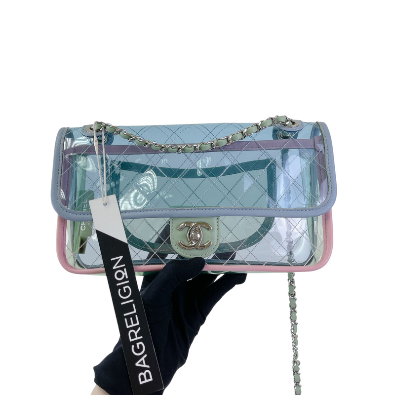 chanel transparent flap bag