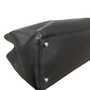 Executive Cerf Tote Grained Black SHW