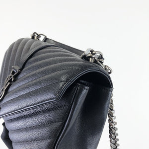 Chevron Quilted Medium College Black RHW
