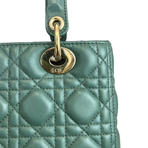 Lady Dior Lambskin Medium Green GHW