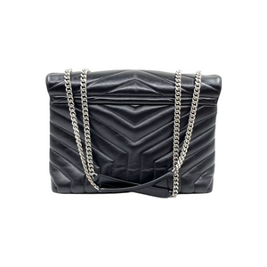 Medium Lou Lou Y Quilted Calfskin Black SHW