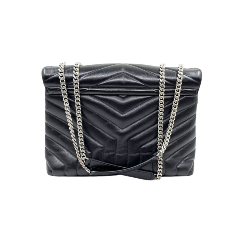Medium Lou Lou Y Quilted Calfskin Black SHW