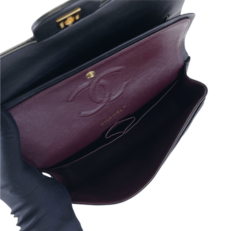 Classic Flap Medium Lambskin Black GHW