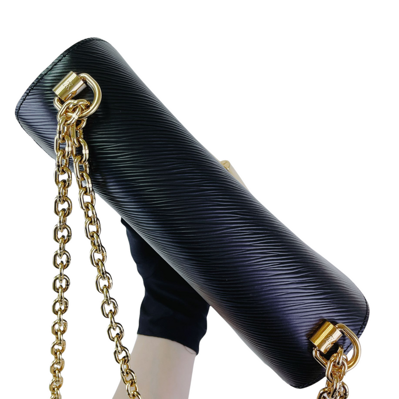 Twist Epi Leather MM Black GHW
