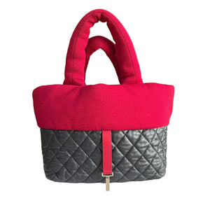 Cocoon Coco Nylon Tote Black Red SHW