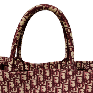 Dior Oblique Large Book Tote Burgundy