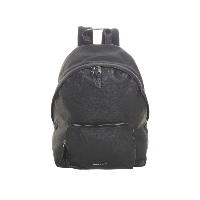 burberry small leather trimmed gabardine backpack Burberry Leather Backpack | Burberry Black Backpack