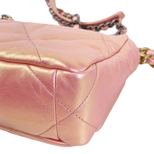 Small Chanel 19 Quilted Flap Bag MHW