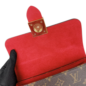 Locky BB Monogram Canvas Brown/Red GHW