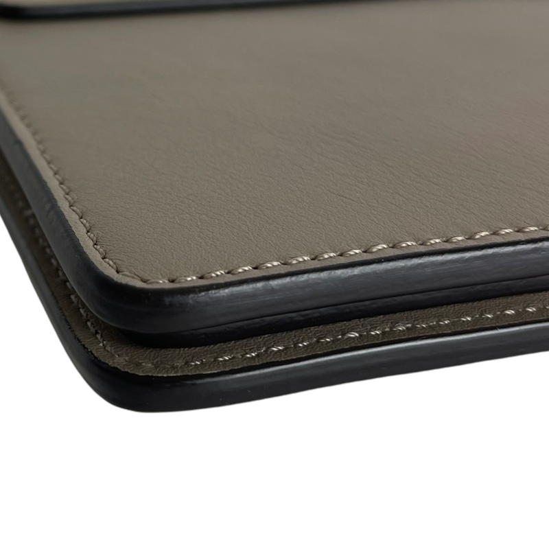 Faye Crossbody Small Leather Grey GHW