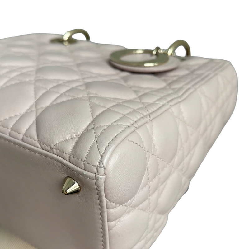 Lady Dior Medium Pink Lambskin GHW