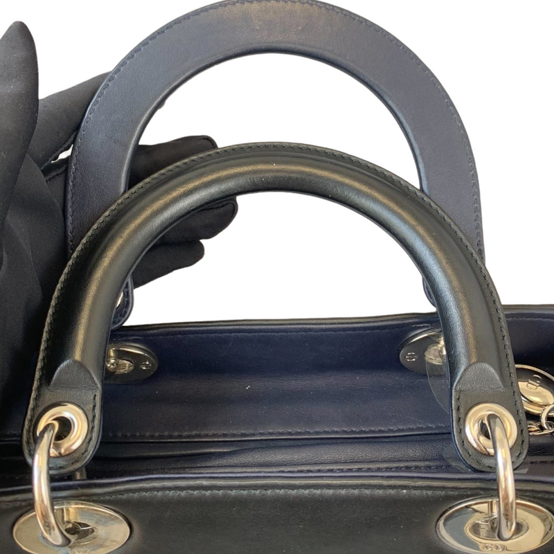 Medium Lady Dior Embroidered Black GHW