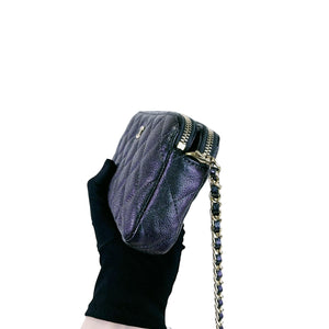 Double Zip WOC Iridescent Black