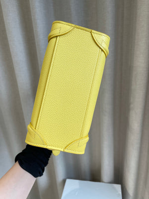 Nano Luggage Leather Citron GHW