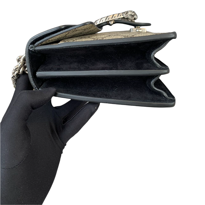 Dionysus GG Monogram Small Black RHW
