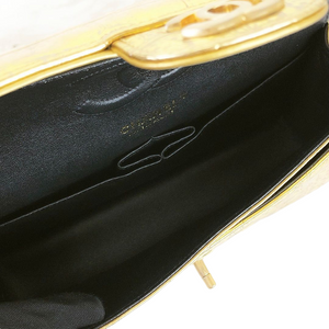 Embossed Calfskin Medium Classic Gold GHW