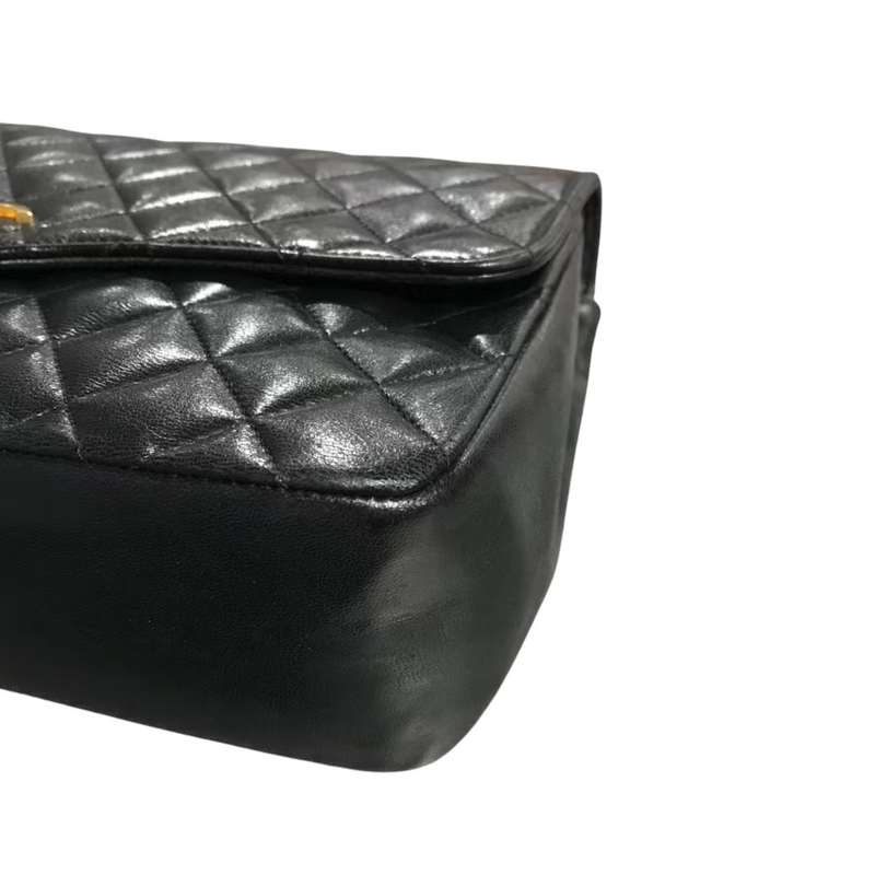 Vintage Flap Lambskin Black GHW