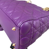 Medium Lady Dior Lambskin Purple GHW