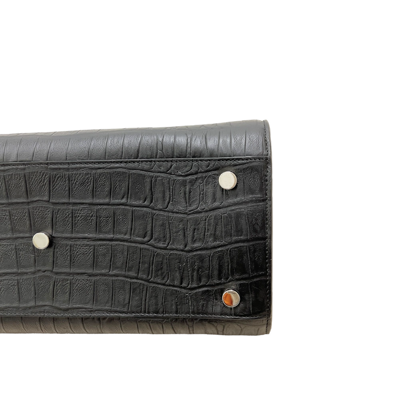 Small Sac De Jour Embossed Black SHW