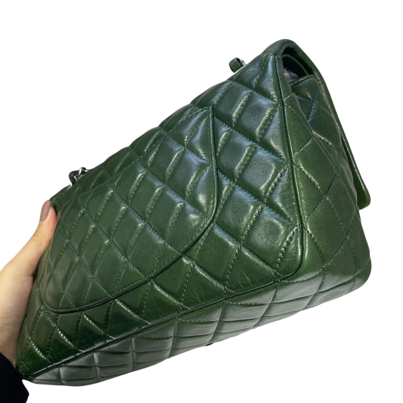 green chanel flap bag