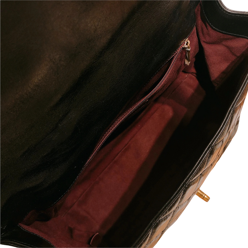 Castle Rock Glazed Calfskin Black GHW