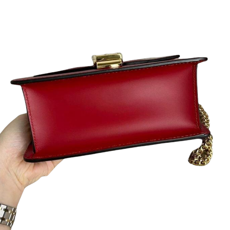 Sylvie Flap Mini Leather Red GHW