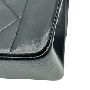 Small Classic Diana flap Black Lambskin GHW