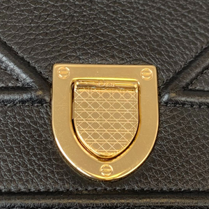 Medium Diorama Leather Black GHW