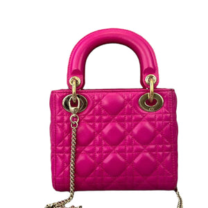 Mini Lady Dior Lambskin Pink GHW