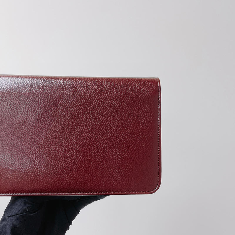 Timeless CC Wallet on Chain Burgundy