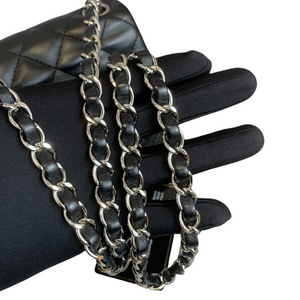 Classic Flap Square Mini Lambskin Black SHW