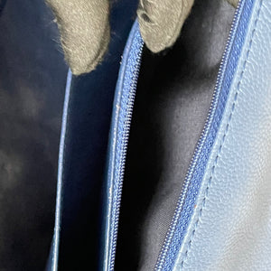 Single Flap Jumbo Washed Caviar Blue SHW