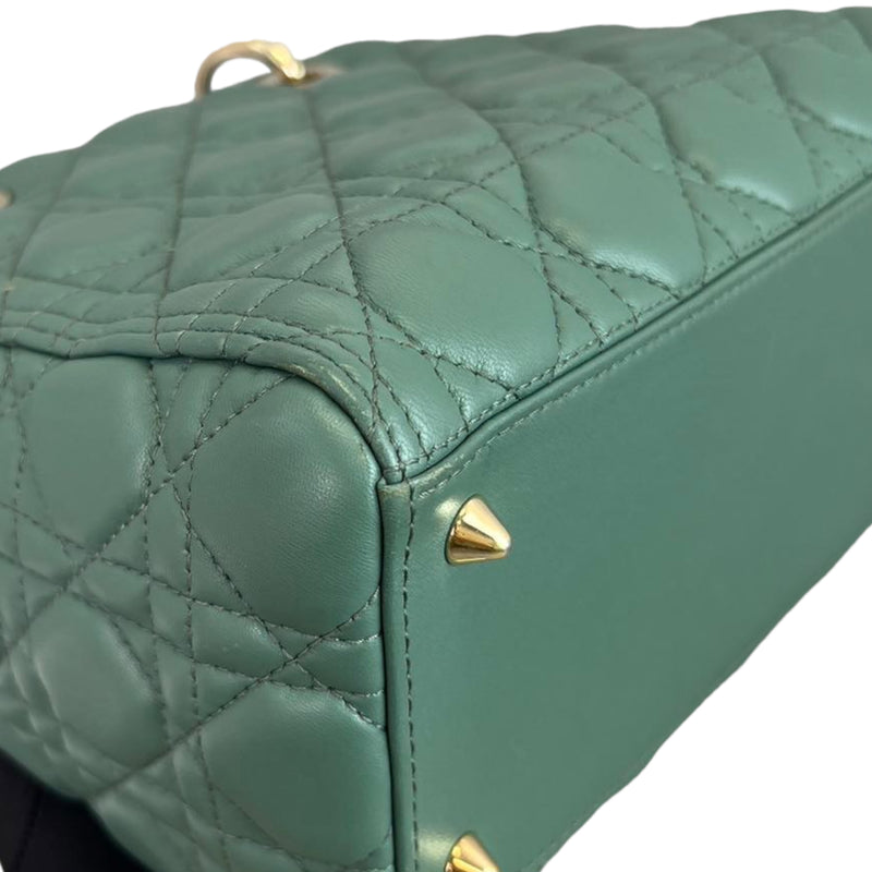 Lady Dior Lambskin Medium Green GHW