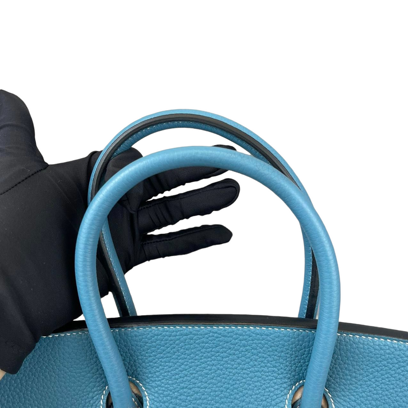 Birkin 35 Blue Jean Clemence PHW