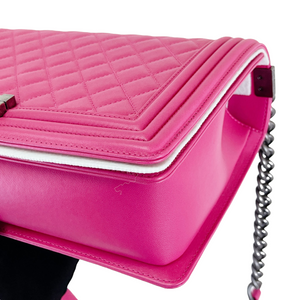 Boy Bag New Medium Lambskin Pink GHW