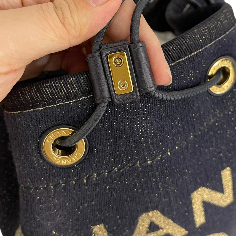 Deauville Denim Bucket Bag Blue