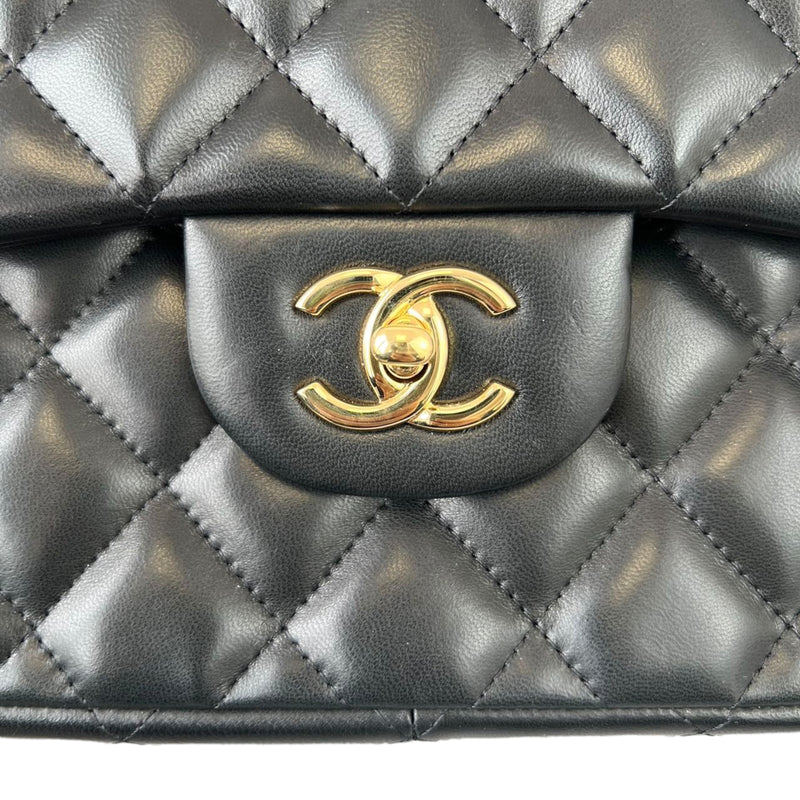 Classic Double Flap Jumbo Lambskin Black GHW
