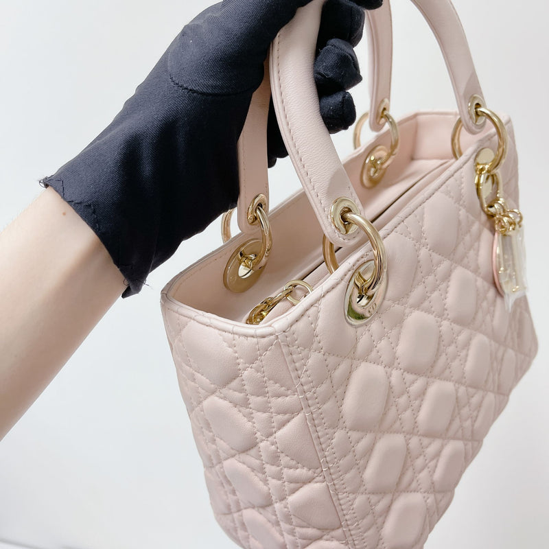 Lady Dior Medium Pink with GHW