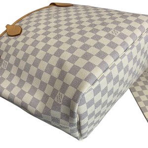 Damier Azur Neverfull MM White GHW