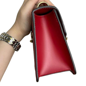 Sylvie Flap Mini Leather Red GHW