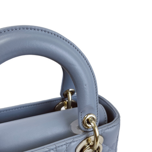 My Lady Dior Lambskin Small Blue GHW