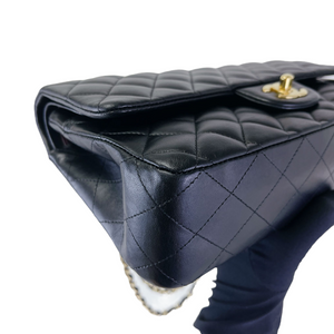 Classic Flap Medium Lambskin Black GHW