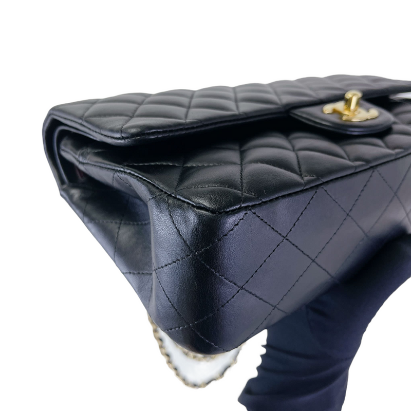 Classic Flap Medium Lambskin Black GHW