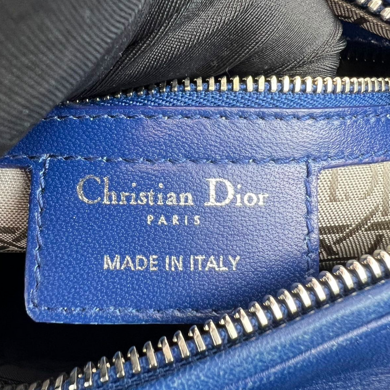 Lady Dior Medium Blue Lambskin SHW
